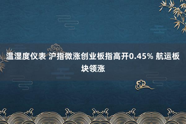 温湿度仪表 沪指微涨创业板指高开0.45% 航运板块领涨